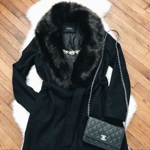 Glamorous faux fur winter coat